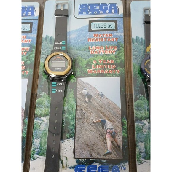 Sega Sports Watch Vintage Retro Quartz Lot of 5 - All Sealed - Rare! - Picture 5 of 12